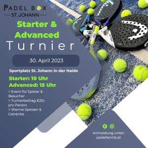 Starter & Advanced Turnier am 30. April 2023